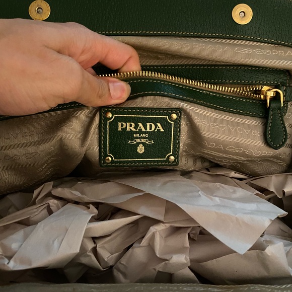 PRADA bag RARE authentic canvas and leather - Picture 7 of 13